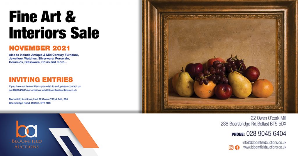 Fine Art, Interiors & Collectibles Auction Tuesday 30th November 2021